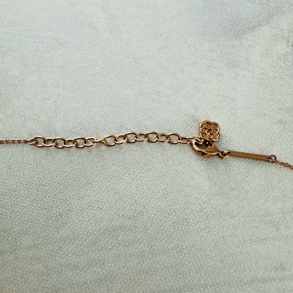 Kendra Scott Gold and Brown Necklace Minimalist Design - Picture 7 of 7